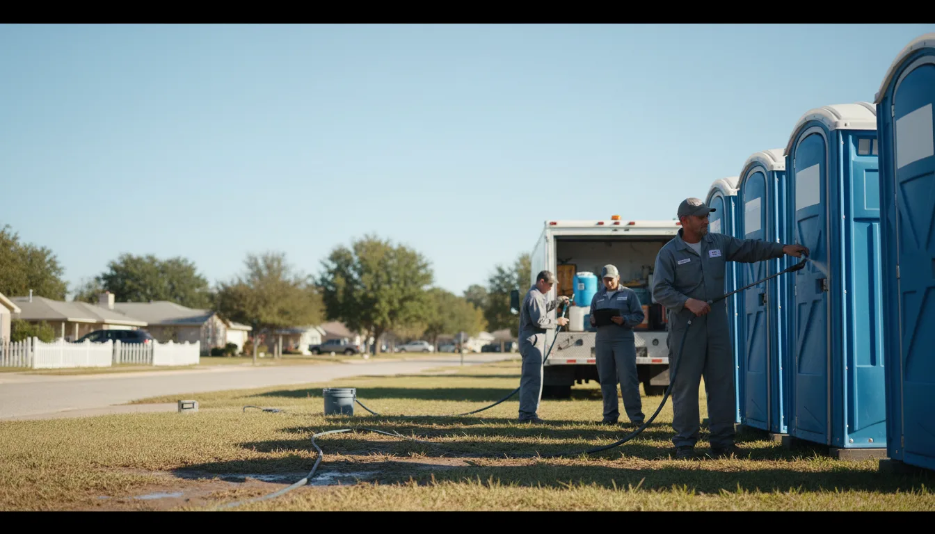 Long-Term Portable Toilet Rental in Lenorah, TX near me